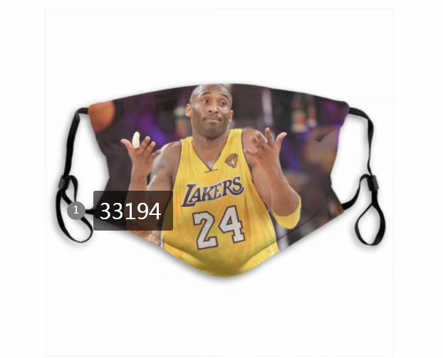 2021 NBA Los Angeles Lakers #24 kobe bryant 33194 Dust mask with filter->nba dust mask->Sports Accessory